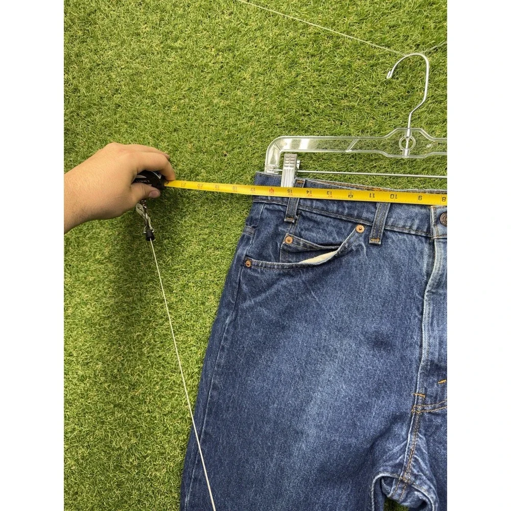 Levis 517 Orange Tab Jeans Mens 32x27 80s Dark Wash Denim Bootcut Flare Work